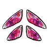 Transparent Resin Wing Pendants Set RESI-TAC0021-01B-4