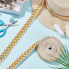 GOMAKERER about 10.5~11 yards Ethnic Style Polycotton Jacquard Leaf Ribbons OCOR-GO0001-15C-5