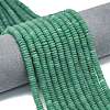 Frosted Natural Green Aventurine Beads Strands G-K389-C31-01A-1