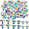 Beebeecraft 30Pcs 3 Styles Glass Rhinestone Cabochons RGLA-BBC0001-05-1