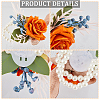 Cloth Flower & Foam Wrist Corsage with Plastic Pearl BJEW-WH0022-33A-5