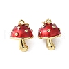 Brass Enamel Pendants KK-A252-13C-G-1