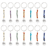 Flat Round with Tree of Life Alloy Keychain KEYC-AB00076-1