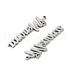 Non-Tarnish 201 Stainless Steel Pendants STAS-A090-28C-P-2
