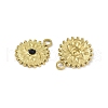 Ion Plating(IP) 304 Stainless Steel Rhinestone Pendants STAS-R233-16G-2