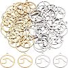 Unicraftale 40Pcs 2 Colors Stainless Steel Pendants STAS-UN0028-48-1