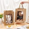 Paper Visible Window Gift Bags with Rope Handles ABAG-WH0040-14B-3