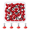 SUPERFINDINGS 50Pcs Plastic Fishing Swivels Cross-Line FIND-FH0010-11B-1