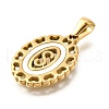 Golden 304 Stainless Steel Pendants STAS-K300-02G-S-2