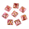 Transparent Resin Cabochons CRES-P019-05E-1