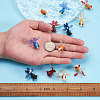 12Pcs 6 Style Cellulose Acetate(Resin) Pendants KY-TA0001-19-10