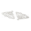 201 Stainless Steel Etched Metal Embellishments Pendants STAS-A113-01P-2