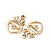 Alloy Rhinestone Pendants PALLOY-S052-01G-A-2