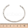Non-Tarnish 304 Stainless Steel Cuff Bangles BJEW-H323-01P-5