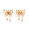 Brass Micro Pave Cubic Zirconia Pendants KK-N263-76B-G-1