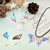 DIY Filigree Butterfly Wing Dangle Earring Making Kit DIY-TA0005-02-17