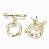 Brass Toggle Clasps KK-T057-073-NF-2