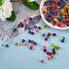 225Pcs 15 Colors Drawbench Transparent Glass Beads Strands GLAA-SZ0001-89-3