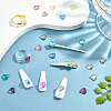   120Pcs 6 Colors Transparent Glass Cabochons GGLA-PH0001-20-2