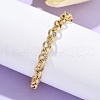 304 Stainless Steel Rolo Chain Anklets for Women AJEW-U025-03G-2