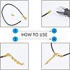 Unicraftale PVD Vacuum Plating 304 Stainless Steel Coil Cord Ends STAS-UN0009-41G-4