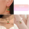 Handmade Glass Seed Cherry Pendants PALLOY-CJ00077-7