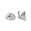 Rack Plating Brass Flower Bead Caps KK-K381-06A-P-1