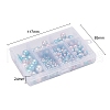 497Pcs 5 Style Rainbow ABS Plastic Imitation Pearl Beads OACR-YW0001-09B-5