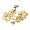 304 Stainless Steel Stud Earrings For Women EJEW-B110-05G-01-2