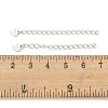 Rhodium Plated 925 Sterling Silver Chain Extender STER-C005-01P-3