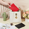 CRASPIRE 2Pcs 2 Colors Litchi Print PU Leather Zip Pouches ABAG-CP0001-08B-3