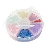 6 Colors Imitation Aquamarine Glass Beads & Baking Painted Glass Beads GLAA-FS0001-08-6