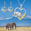 Alloy Pendant Necklaces & Stud Dangle Earrings Sets FS-WG60DFE-05-1