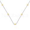925 Sterling Silver Cable Chain Necklaces for Women NJEW-F338-02GP-2