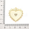 Brass Micro Pave Cubic Zirconia Pendants KK-D325-61G-04-3