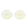 Transparent Resin Pendants RESI-N030-004E-3