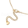 Glass Seed Beaded Bowknot Pendant Necklace NJEW-MZ00091-02-5
