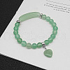 Natural Green Aventurine Charm Stretch Bracelets for Women Men JX9196-9-1