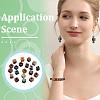  20Pcs Natural India Agate Gemstone European Beads G-NB0005-89A-6