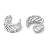 Rack Plating Brass Hollow Cuff Earrings for Women EJEW-D059-24P-2