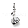 Brass Micro Pave Cubic Zirconia Pendants KK-B132-12P-I-1