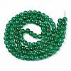 Baking Painted Transparent Crackle Glass Round Bead Strands DGLA-Q018-8mm-48-2