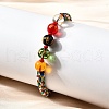 Glass Round Beads Braided Bead Bracelets BJEW-M110-01-3