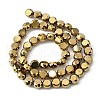 Electroplate Glass Beads Strands EGLA-L045-G-FP02-2