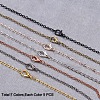 Brass Cable Chains Necklace Making MAK-PH0002-08-3