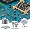Craftdady 135Pcs 9 Styles Non-magnetic Synthetic Hematite Beads G-CD0001-12-17
