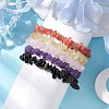 12 Constellation Natural Mixed Gemstone Chip Beaded Stretch Bracelets Sets for Women Men BJEW-JB10264-09-5