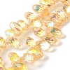 Electroplate Glass Beads Strands EGLA-B006-01A-HP03-1