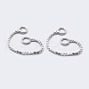 Anti-Tarnish Rhodium Plated 925 Sterling Silver Box chain STER-K171-10P-1