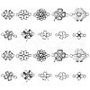 100Pcs 10 Styles Tibetan Style Alloy Connector Charms TIBE-CJ0001-31-8